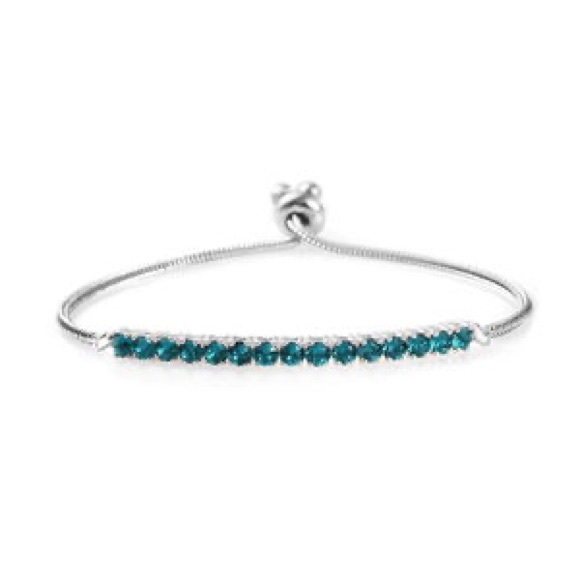 0 Jewelry - SWAROVSKI Blue Zircon Bolo Bracelet